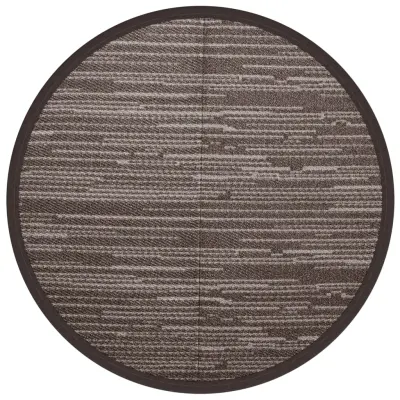 vidaXL Zunanja preproga ARAKIL rjava Ø160 cm PP