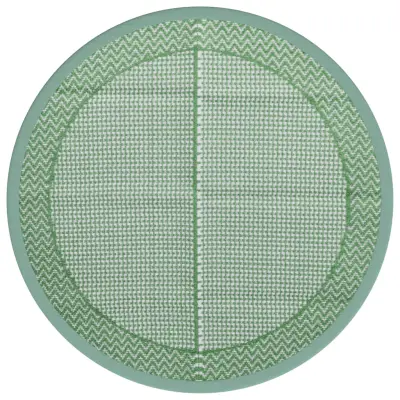 vidaXL Zunanja preproga ARAKIL zelena Ø160 cm PP