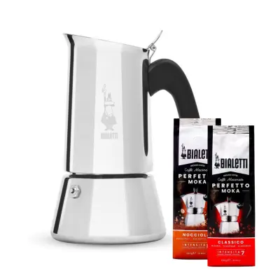 Bialetti Venus kafetiera za 6 espresso skodelic + 2xPerfetto Moka kava gratis