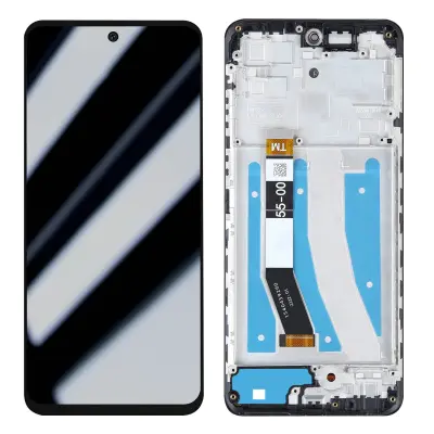 Originalni zaslon Motorola Moto G32 - LCD steklo na dotik (z okvirjem)