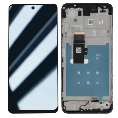 Originalni zaslon Motorola Moto G13 - LCD steklo na dotik (z okvirjem)