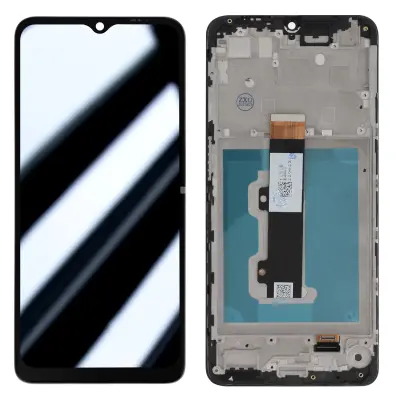 Originalni zaslon Motorola Moto E22 / E22i - LCD steklo na dotik (z okvirjem)