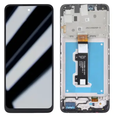 Originalni zaslon Motorola Moto E40 / E30 - LCD steklo na dotik (z okvirjem)