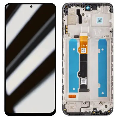 Originalni zaslon Motorola Moto G41 - LCD steklo na dotik (z okvirjem)