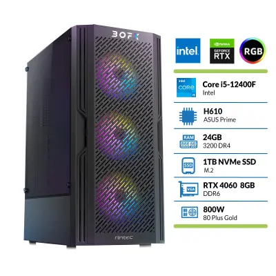 BOFX ANTARES3 i5-12400 24GB 1TB RTX4060 namizni računalnik