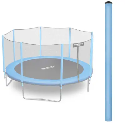 Zgornja objava za trampolin z zunanjo mrežo 8-15 ft modri neo-športi