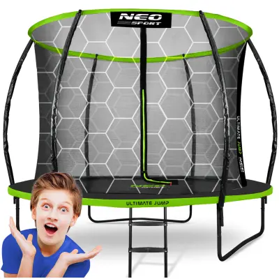 Profilirani vrtni trampolin 10ft/312cmz z notranjo mrežo neo-športov