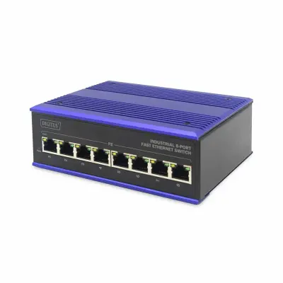 Digitus stikalo 100M  8-port Industrijsko DIN DN-650106