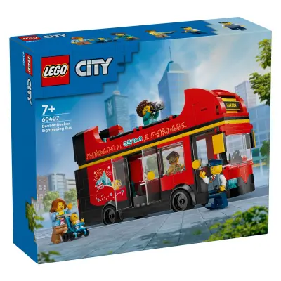 LEGO City 60407 Rdeči dvonadstropni turistični avtobus
