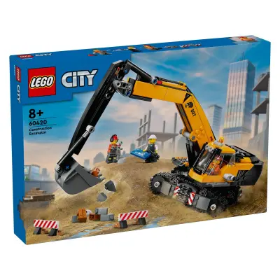 LEGO City 60420 Rumeni gradbeni bager