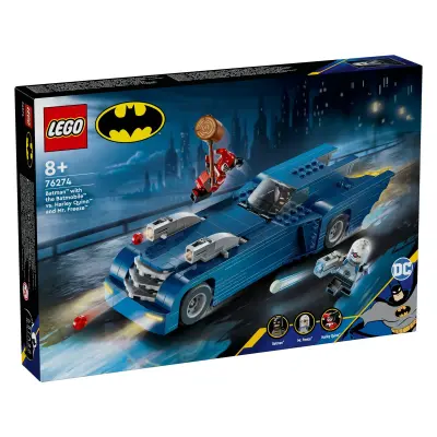 LEGO DC 76274 Batman z Batmobilom proti Harley Quinn in G. Freezu