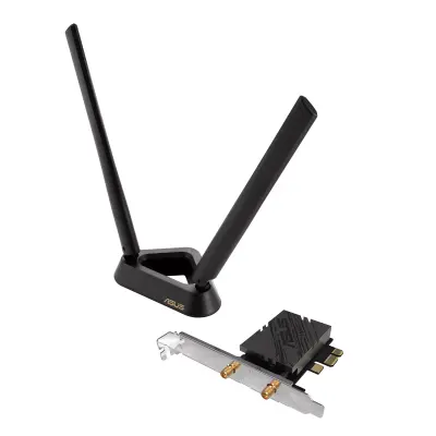 ASUS PCE-BE92BT BE9400 Tri-Band WiFi 7 (802.11be), BT 5.4, 6GHz, OFDMA, WPA3, PCIe mrežna kartica (kompatibilna le z lntel chipset ploščami)