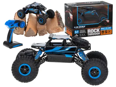 Aga RC avto Rock Crawler HB 2.4GHz 1:18 modra
