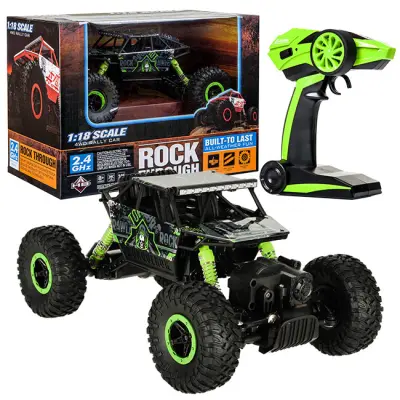 Aga RC avto Rock Crawler HB 2.4GHz 1:18 zelena