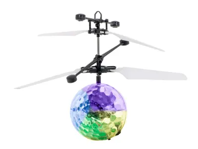 Aga LED leteča disko krogla + senzor