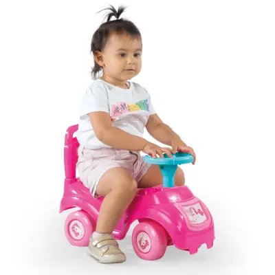 OTROŠKI POGANJALEC AVTO SIT'N RIDE ROŽNATI, SAMOROG - 37x48x21 CM