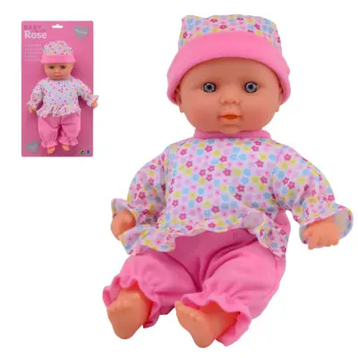PUNČKA DOJENČEK 30 CM Z ZVOKI NA BATERIJE - BABY ROSE