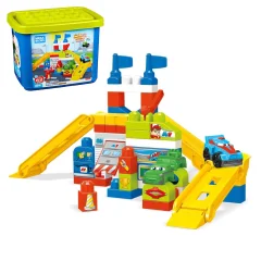 FISHER PRICE - MEGA BLOCKS KOCKE RADIONA V ŠKATLI 60 DELNE - MATTEL