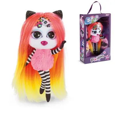 NICI PIXIDOOS PLIŠASTA PUNČKA 20 CM - PIKU Z DODATKI