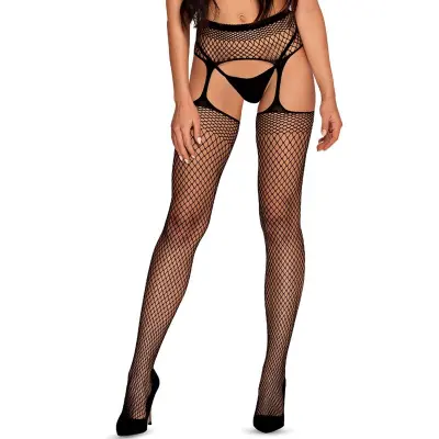 NOGAVICE S PASOM Obsessive S815 Black-črna-S-L
