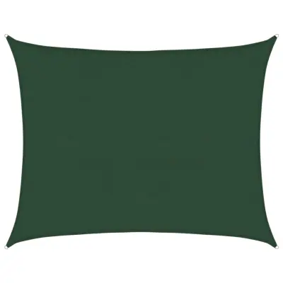 vidaXL Senčno jadro 160 g/m² temno zeleno 6x8 m HDPE