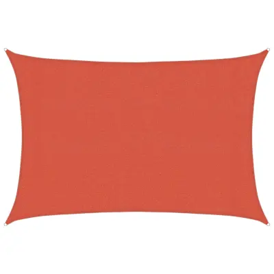 vidaXL Senčno jadro 160 g/m² terakota 3x5 m HDPE