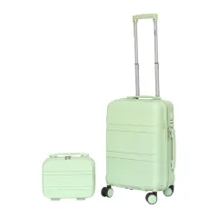 Set kabinski kovček + kozmetična torbica Barut mint iz ABS