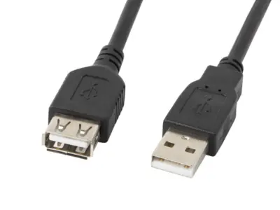 Lanberg Elberg Cable 2,0 moški ženski 0,7m črna