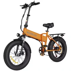KOOLUX BK10S Električno kolo 250W 25km/h 20"*4.0 Fat bike 48V/13Ah zložljivo kolo - oranžno