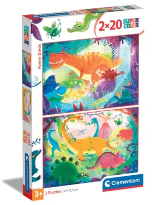 Puzzle 2x20 Dinozavri (CLE24755)
