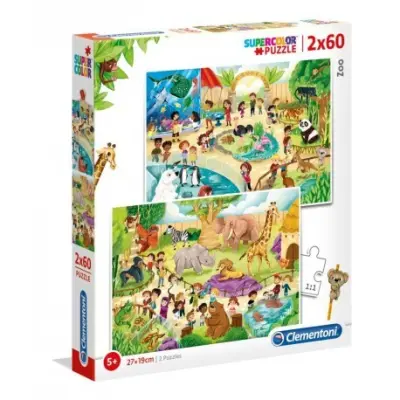Puzzle 2x60 Zoo (CLE21603)