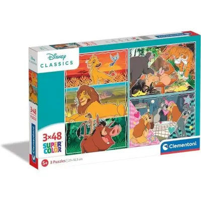 Puzzle 3x48 Disney Classics (CLE25285)