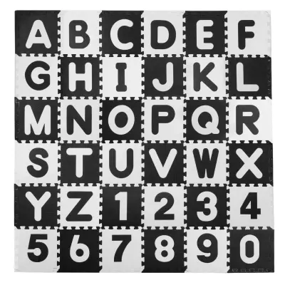 Penaste mat puzzle črke črkovanja. 30x30 cm 36 PCS.