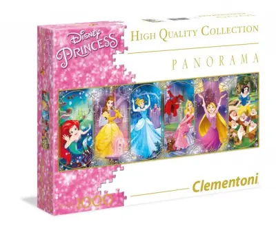Puzzle Panorama - Disneyjeve princese - 1000 kosov (CLE39444)