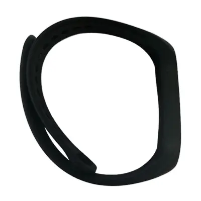 Univerzalni silikonski trak iWear za modele pametnih zapestnic - SM6 SM7 SM8 / Xiaomi Mi Band 5 6 7 črn