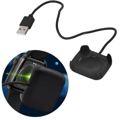 Pametna ura z univerzalnim USB napajalnim kablom iWear CH1 (37x44 mm) 2-polna polnilna podloga