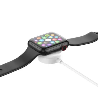 iWear CH3 Universal / Apple Watch USB 1m pametna ura 3,5 W brezžična polnilna podloga Bela