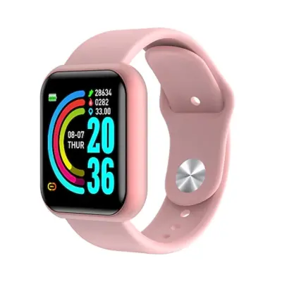 iWear M8 Smart & Fit Watch with Full Touch 1.3'' IPS Media Control / HR / Krvni tlak / Social Pink