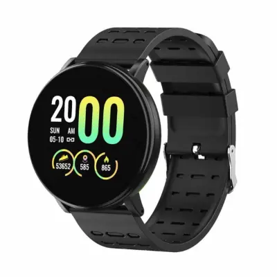 iWear M9 Round Smart & Fit Watch with Full Touch 1.3'' IPS Media Control / HR / Krvni tlak / Social Black