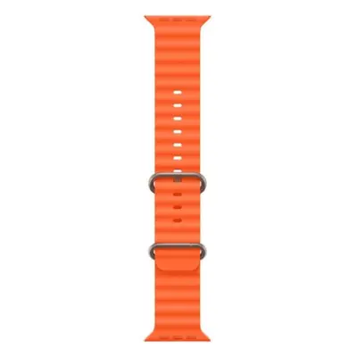 iWear S1 Grooved Soft Silicone 20 mm pašček za Apple Watch 49 mm / 45 mm / 44 mm / 42 mm oranžen
