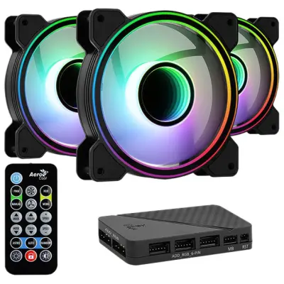 Ventilator + Hub AEROCOOL PGS MIRAGE 12 ARGB PRO (3x120)