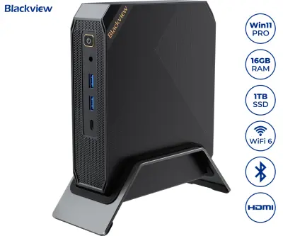 Namizni mini računalnik BLACKVIEW MP200, Intel Core i9, 16 GB RAM, 1TB SSD, W11P
