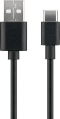 MicroConnect Kabel USB C-A 2.0, 1m, črn 480Mbps