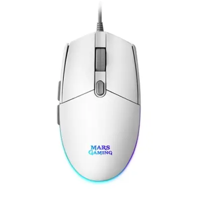 Miška Mars Gaming Mmg Rgb Bela