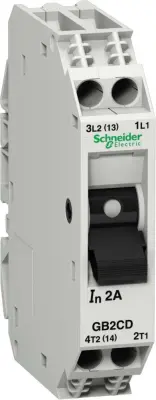 Schneider Electric odklopnik 2p. 2,0A w.auxiliary circuit breaker GB2CD07