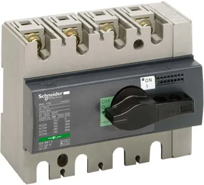 Schneider Electric Stikalo za prekinitev obremenitve INS160 4p Interpact 28913
