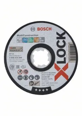 Bosch Power Tools rezalni disk X-Lock 115 x 1 x 22,23 2608619268