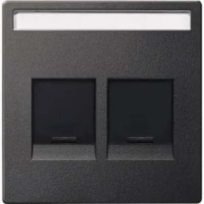 Merten Sredinska plošča 2f.antracit f.Mod.Jack stikalna plošča MEG4564-0414