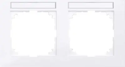 Merten okvir 2-kanalni aktivni bele barve MEG4021-3625