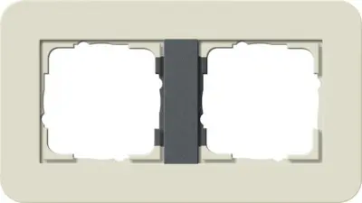 Gira pokrivni okvir 2-kanalni peščeni/antracitni 0212427